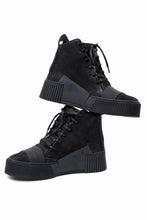 画像をギャラリービューアに読み込む, BORIS BIDJAN SABERI HORSE LEATHER MID CUT SNEAKER / WASHED AND HAND TREATED "BAMBA1.1" (BLACK)