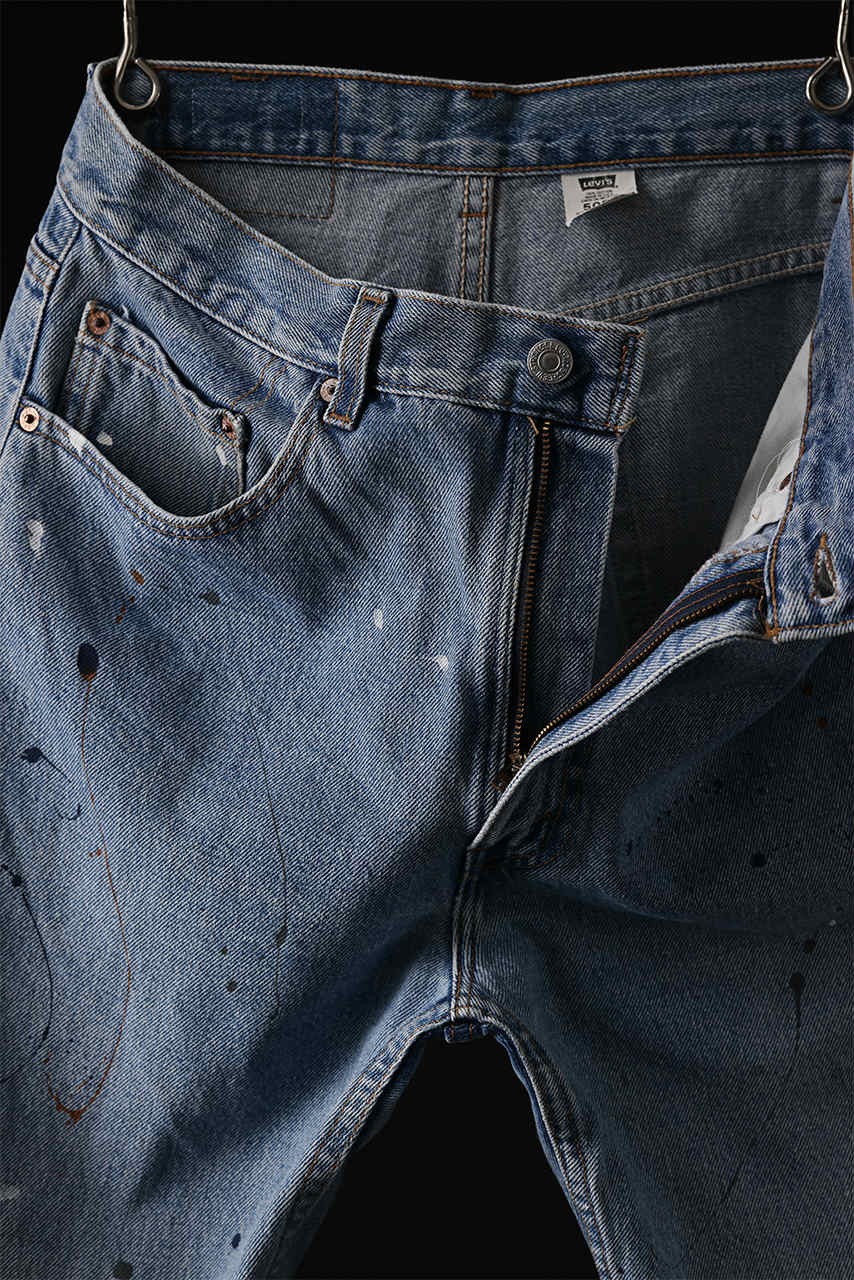 画像をギャラリービューアに読み込む, CHANGES REPRODUCT STRAIGHT JEANS (INDIGO #C)