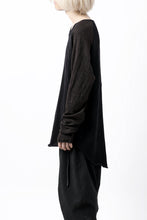 画像をギャラリービューアに読み込む, KLASICA D'ARCY RAGLAN REGULAR FIT PULL / JACQUARD KNIT JERSEY (BLACK x OLIVE)