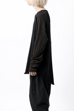 画像をギャラリービューアに読み込む, KLASICA D'ARCY RAGLAN REGULAR FIT PULL / JACQUARD KNIT JERSEY (BLACK x OLIVE)