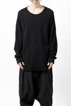 画像をギャラリービューアに読み込む, KLASICA D'ARCY RAGLAN REGULAR FIT PULL / JACQUARD KNIT JERSEY (BLACK x BLACK)