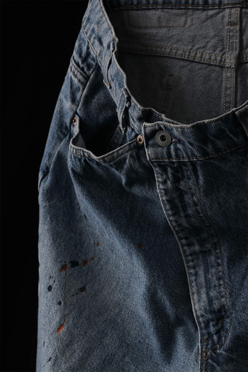 画像をギャラリービューアに読み込む, CHANGES REPRODUCT WIDEFIT JEANS (INDIGO #A)