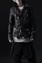 画像をギャラリービューアに読み込む, ISAMU KATAYAMA BACKLASH DOUBLE RIDERS JACKET "LIGHTNING" / GARMENT WASHED JP CALF (BLACK)