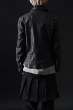 画像をギャラリービューアに読み込む, ISAMU KATAYAMA BACKLASH DOUBLE RIDERS JACKET &quot;LIGHTNING&quot; / GARMENT WASHED JP CALF (BLACK)