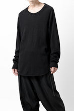 画像をギャラリービューアに読み込む, KLASICA D'ARCY RAGLAN REGULAR FIT PULL / JACQUARD KNIT JERSEY (BLACK x BLACK)