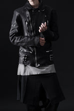 画像をギャラリービューアに読み込む, ISAMU KATAYAMA BACKLASH DOUBLE RIDERS JACKET "LIGHTNING" / GARMENT WASHED JP CALF (BLACK)