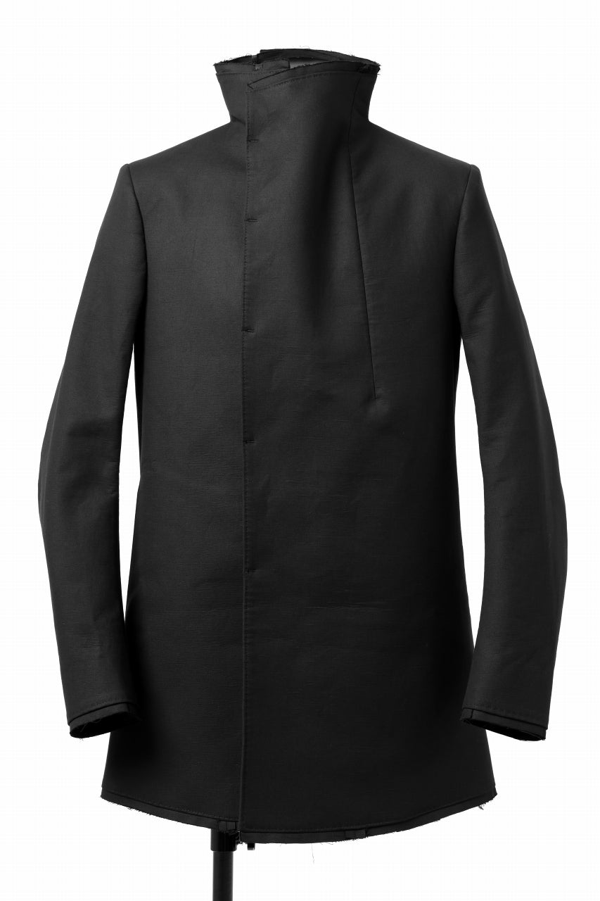 Load image into Gallery viewer, BORIS BIDJAN SABERI HIGH NECK SHORT COAT "COAT 1. SHORT-FIF10008" (BLACK)