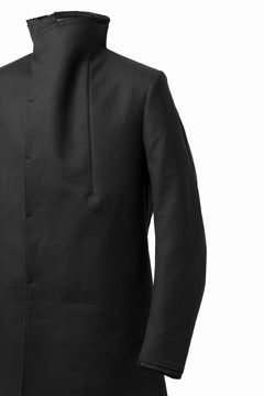 Load image into Gallery viewer, BORIS BIDJAN SABERI HIGH NECK SHORT COAT "COAT 1. SHORT-FIF10008" (BLACK)