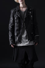画像をギャラリービューアに読み込む, ISAMU KATAYAMA BACKLASH DOUBLE RIDERS JACKET "LIGHTNING" / GARMENT WASHED JP CALF (BLACK)