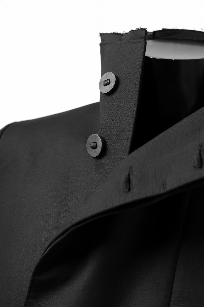 Load image into Gallery viewer, BORIS BIDJAN SABERI HIGH NECK SHORT COAT "COAT 1. SHORT-FIF10008" (BLACK)