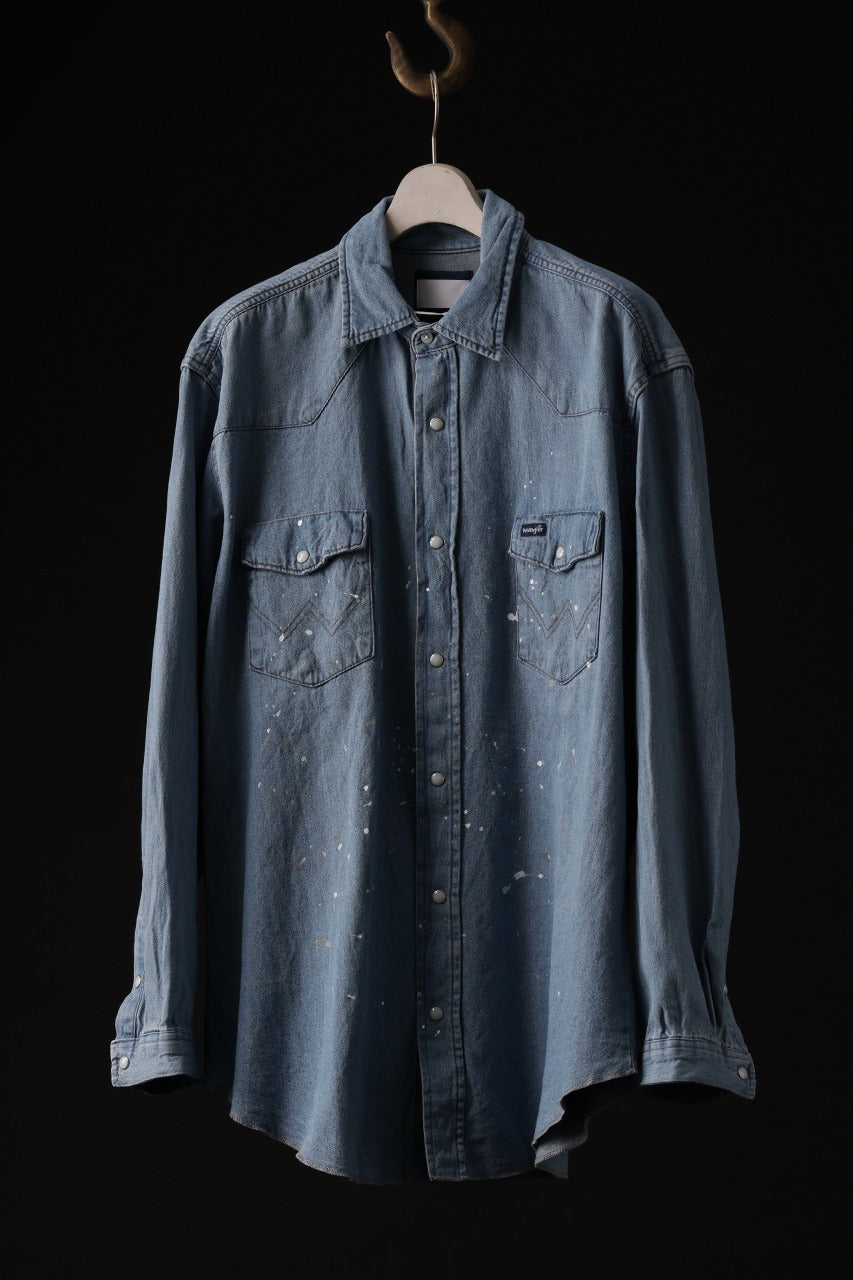 画像をギャラリービューアに読み込む, CHANGES VINTAGE REMAKE WESTERN SHIRT (INDIGO #A)