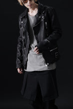 画像をギャラリービューアに読み込む, ISAMU KATAYAMA BACKLASH DOUBLE RIDERS JACKET "LIGHTNING" / GARMENT WASHED JP CALF (BLACK)