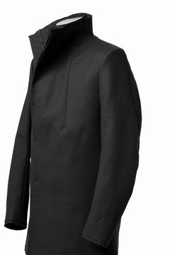 画像をギャラリービューアに読み込む, BORIS BIDJAN SABERI HIGH NECK SHORT COAT &quot;COAT 1. SHORT-FIF10008&quot; (BLACK)