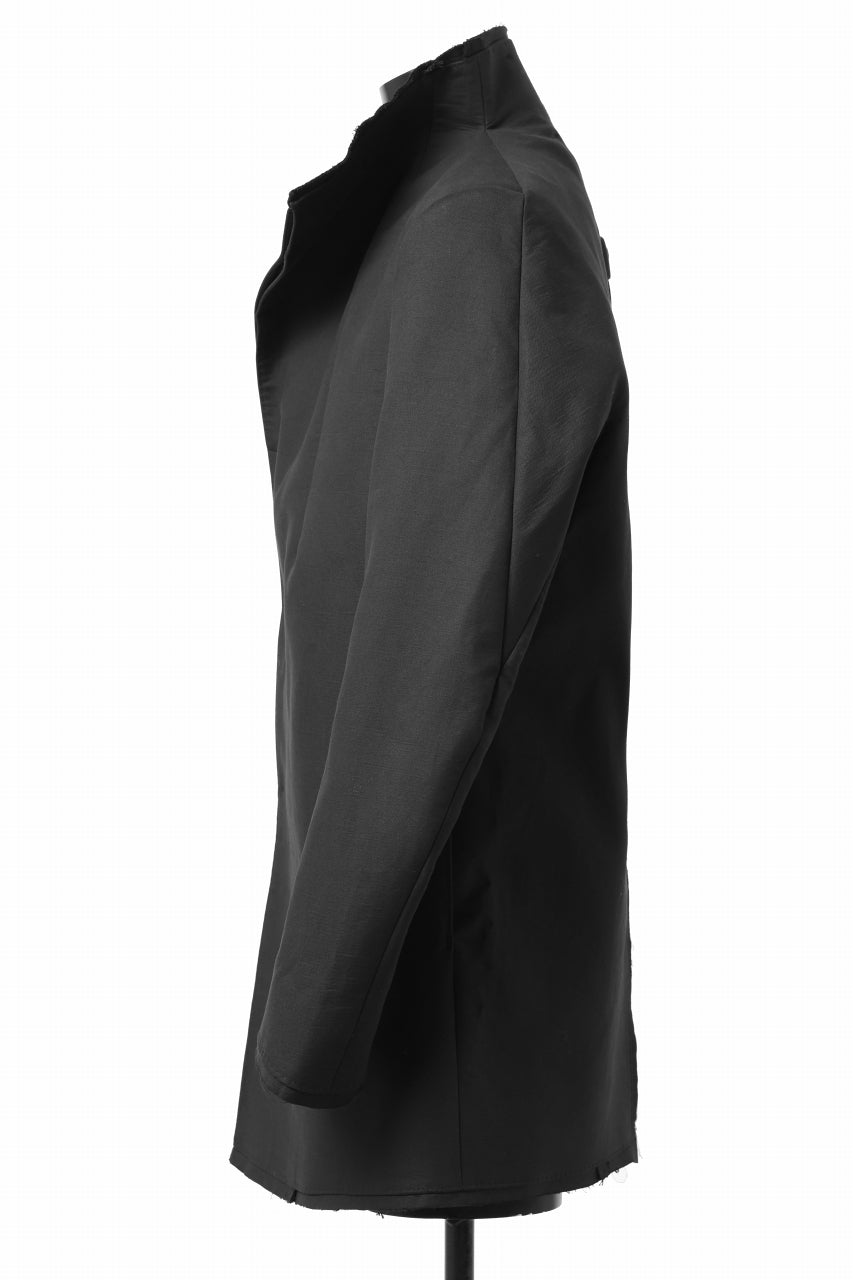 Load image into Gallery viewer, BORIS BIDJAN SABERI HIGH NECK SHORT COAT "COAT 1. SHORT-FIF10008" (BLACK)
