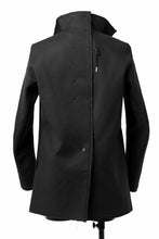 画像をギャラリービューアに読み込む, BORIS BIDJAN SABERI HIGH NECK SHORT COAT &quot;COAT 1. SHORT-FIF10008&quot; (BLACK)