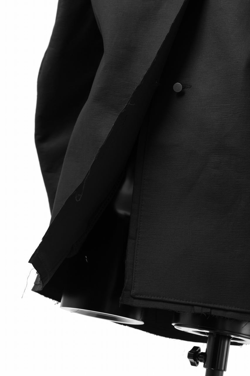 Load image into Gallery viewer, BORIS BIDJAN SABERI HIGH NECK SHORT COAT "COAT 1. SHORT-FIF10008" (BLACK)
