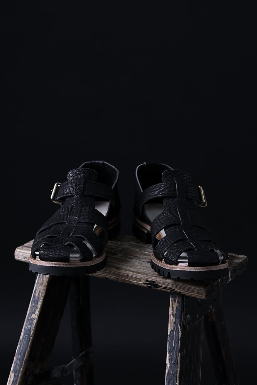 画像をギャラリービューアに読み込む, ierib gurkha shoes / kesennuma Shark (BLACK)