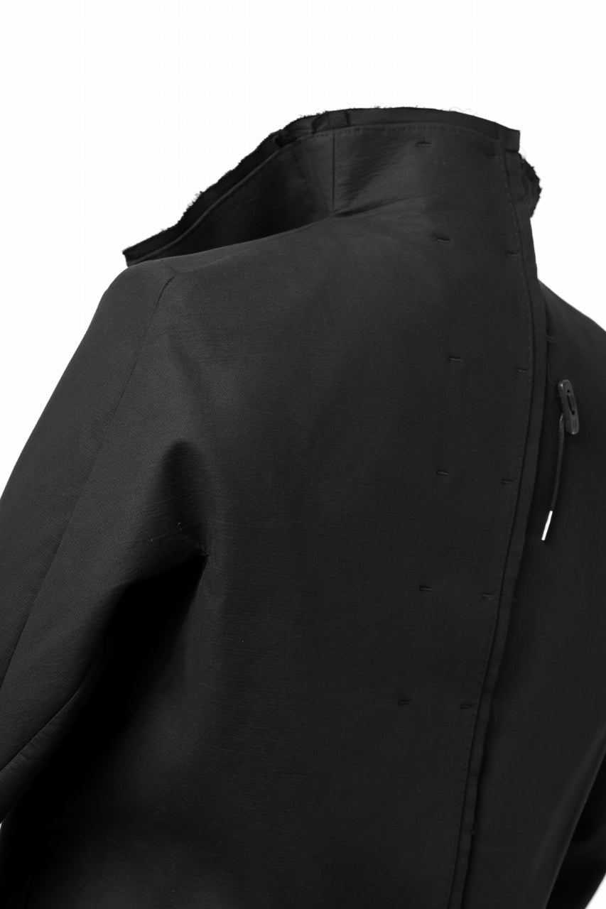 Load image into Gallery viewer, BORIS BIDJAN SABERI HIGH NECK SHORT COAT "COAT 1. SHORT-FIF10008" (BLACK)