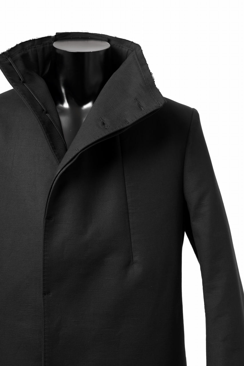 Load image into Gallery viewer, BORIS BIDJAN SABERI HIGH NECK SHORT COAT "COAT 1. SHORT-FIF10008" (BLACK)