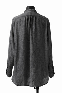 画像をギャラリービューアに読み込む, COLINA GRANPA SHIRT / LINEN TWEED (BLACK)