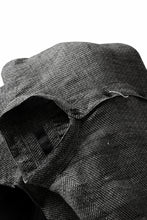 画像をギャラリービューアに読み込む, COLINA GRANPA SHIRT / LINEN TWEED (BLACK)