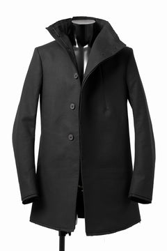 画像をギャラリービューアに読み込む, BORIS BIDJAN SABERI HIGH NECK SHORT COAT &quot;COAT 1. SHORT-FIF10008&quot; (BLACK)