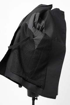 Load image into Gallery viewer, BORIS BIDJAN SABERI HIGH NECK SHORT COAT "COAT 1. SHORT-FIF10008" (BLACK)