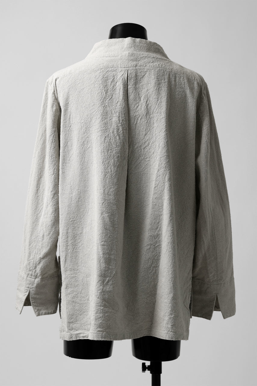Load image into Gallery viewer, sus-sous fisherman's smock / S52L48 poplin washer (SILVER GRAY)