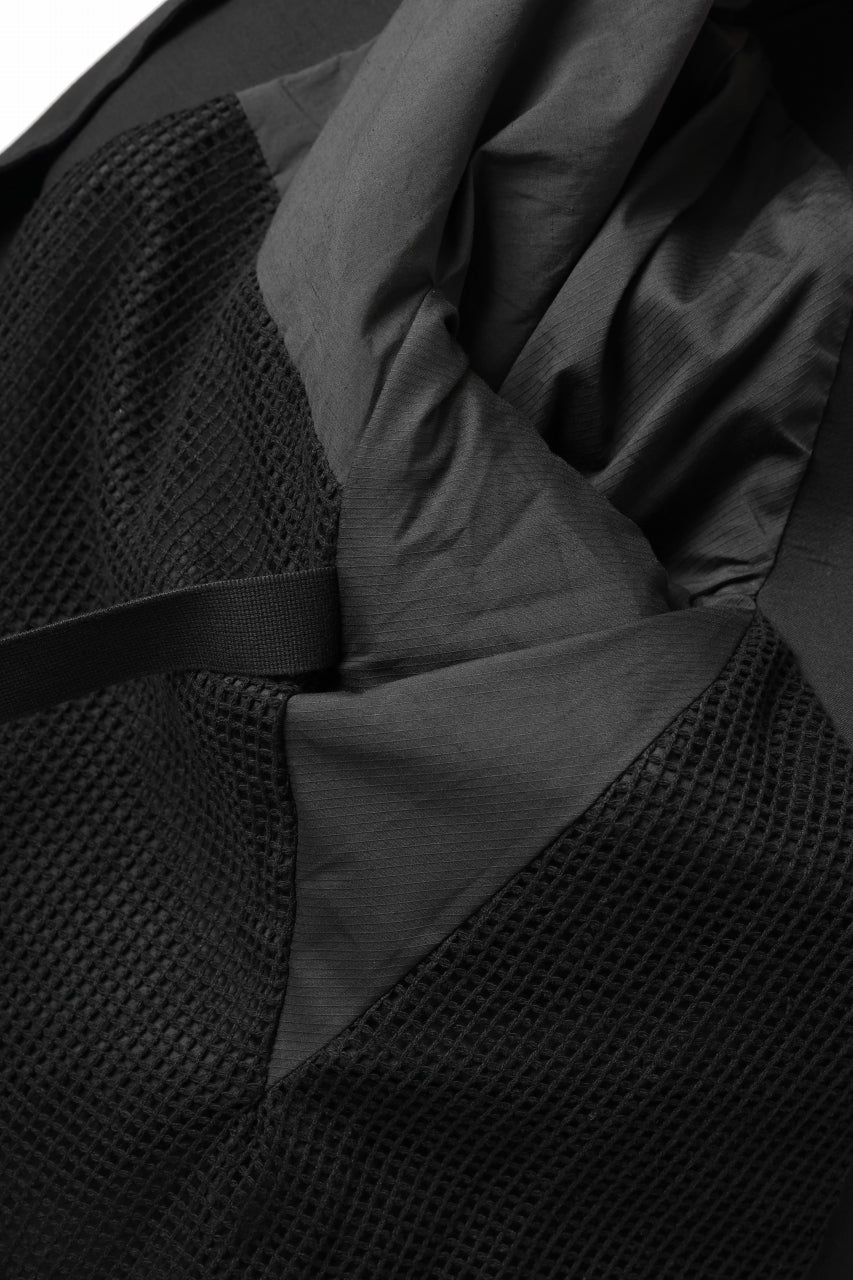 Load image into Gallery viewer, BORIS BIDJAN SABERI HIGH NECK SHORT COAT "COAT 1. SHORT-FIF10008" (BLACK)