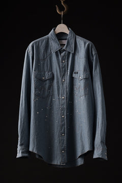 画像をギャラリービューアに読み込む, CHANGES VINTAGE REMAKE WESTERN SHIRT (INDIGO #C)