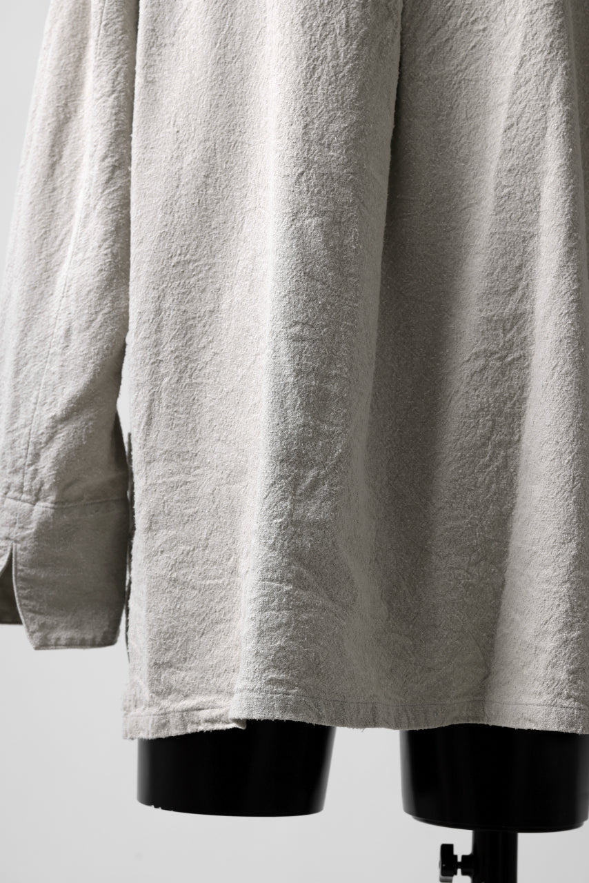 Load image into Gallery viewer, sus-sous fisherman's smock / S52L48 poplin washer (SILVER GRAY)