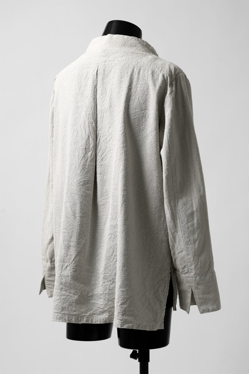 Load image into Gallery viewer, sus-sous fisherman's smock / S52L48 poplin washer (SILVER GRAY)