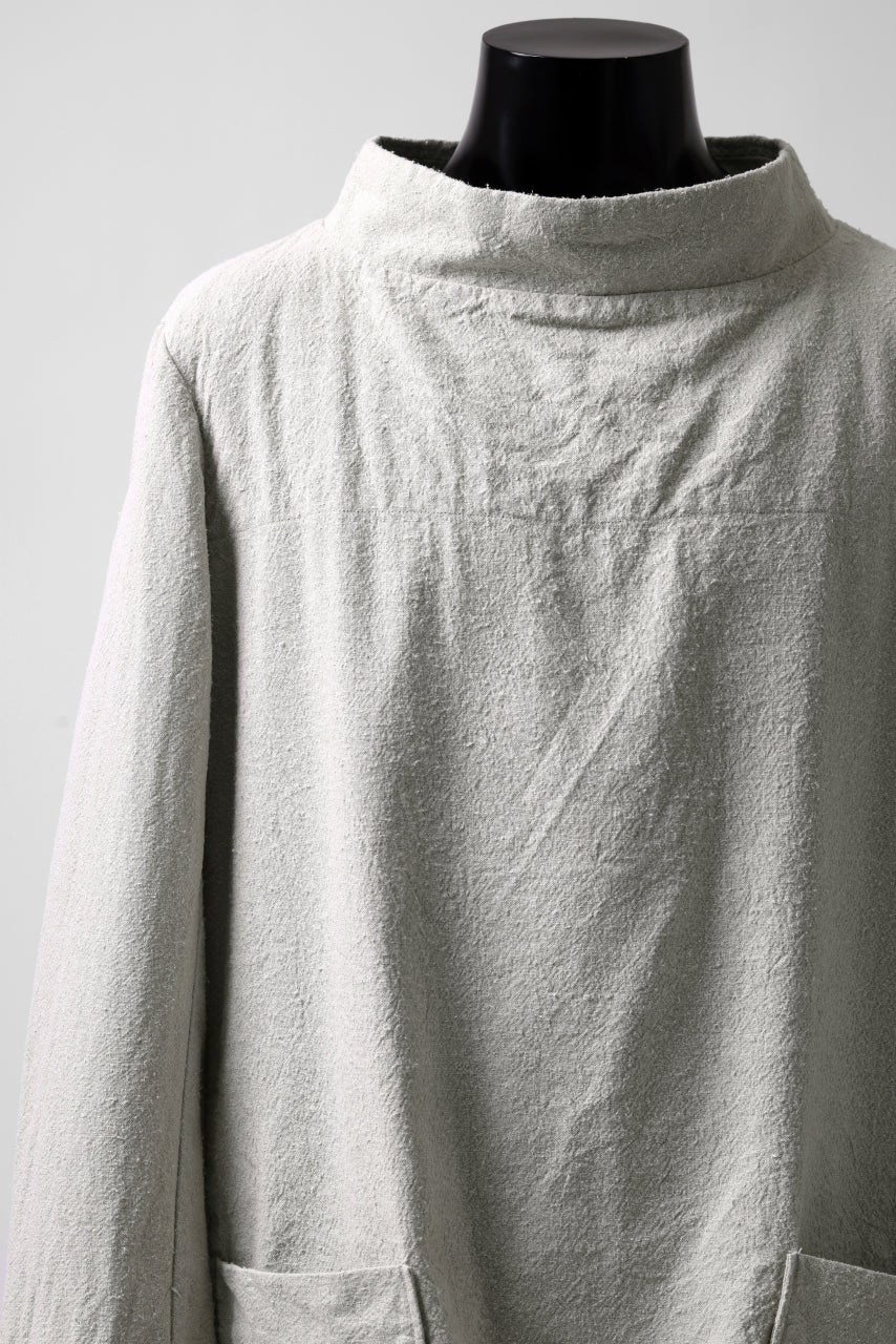 Load image into Gallery viewer, sus-sous fisherman's smock / S52L48 poplin washer (SILVER GRAY)