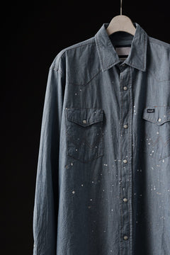 画像をギャラリービューアに読み込む, CHANGES VINTAGE REMAKE WESTERN SHIRT (INDIGO #C)