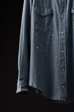 画像をギャラリービューアに読み込む, CHANGES VINTAGE REMAKE WESTERN SHIRT (INDIGO #C)