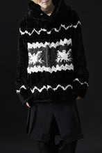 画像をギャラリービューアに読み込む, ISAMU KATAYAMA BACKLASH KNIT HOODIE BLOUSON / RABBIT FUR (BLACK)