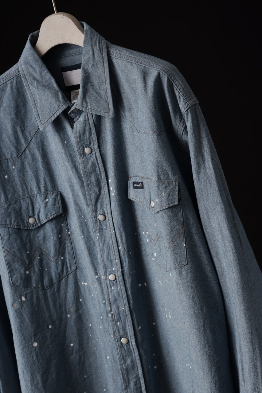 画像をギャラリービューアに読み込む, CHANGES VINTAGE REMAKE WESTERN SHIRT (INDIGO #C)
