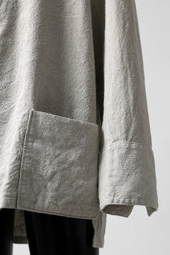 Load image into Gallery viewer, sus-sous fisherman's smock / S52L48 poplin washer (SILVER GRAY)