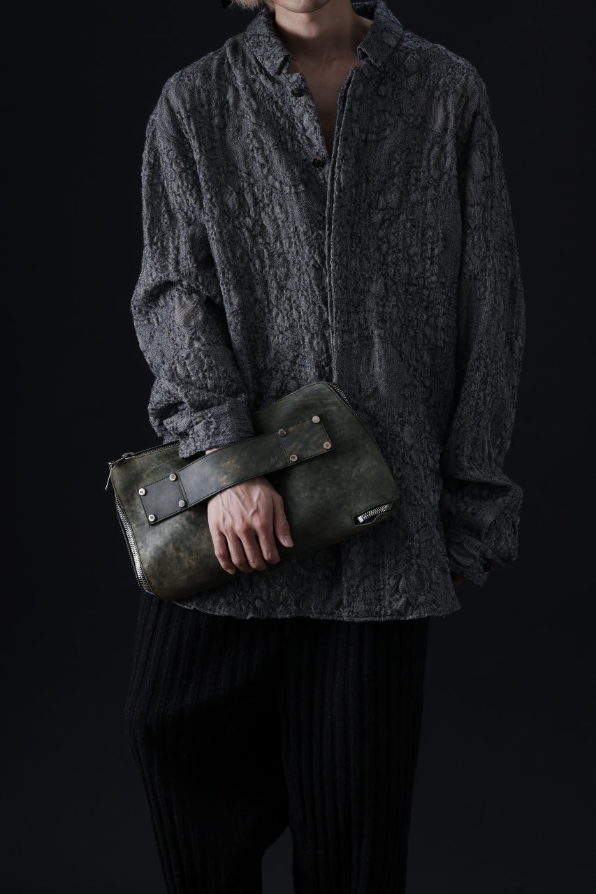 画像をギャラリービューアに読み込む, ierib onepiece clutch-bag / Marble Culatta (BLACK #A)