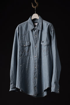 画像をギャラリービューアに読み込む, CHANGES VINTAGE REMAKE WESTERN SHIRT (INDIGO #C)