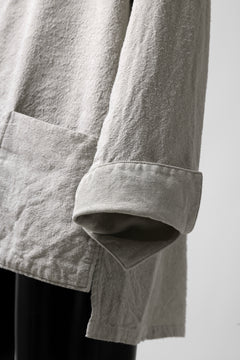 Load image into Gallery viewer, sus-sous fisherman's smock / S52L48 poplin washer (SILVER GRAY)