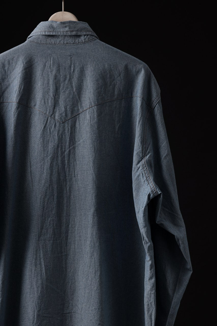 画像をギャラリービューアに読み込む, CHANGES VINTAGE REMAKE WESTERN SHIRT (INDIGO #C)