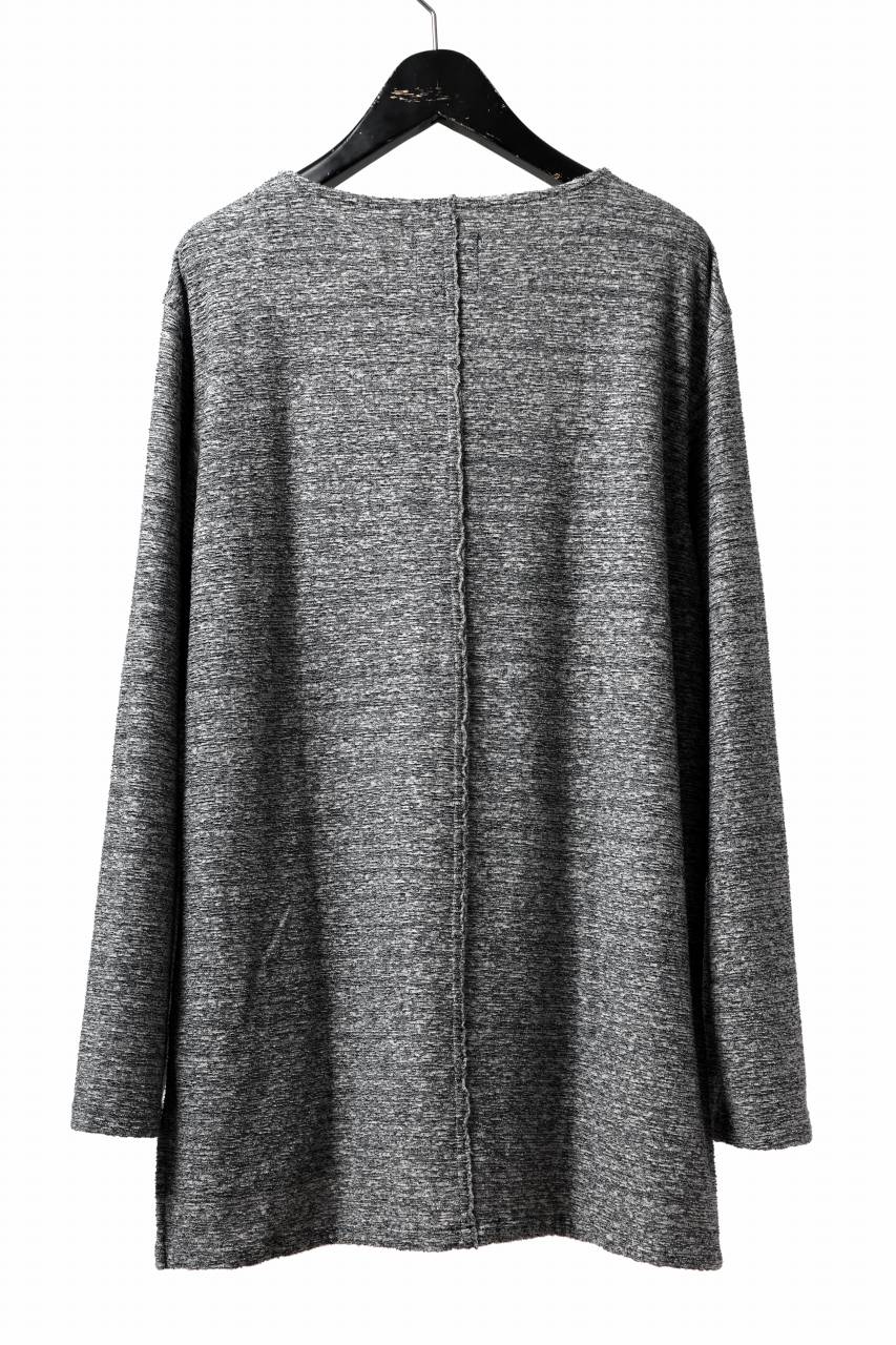 Load image into Gallery viewer, ISAMU KATAYAMA BACKLASH RANDOM PILE FABRIC LONG SLEEVE CUT & SEWN (GREY)