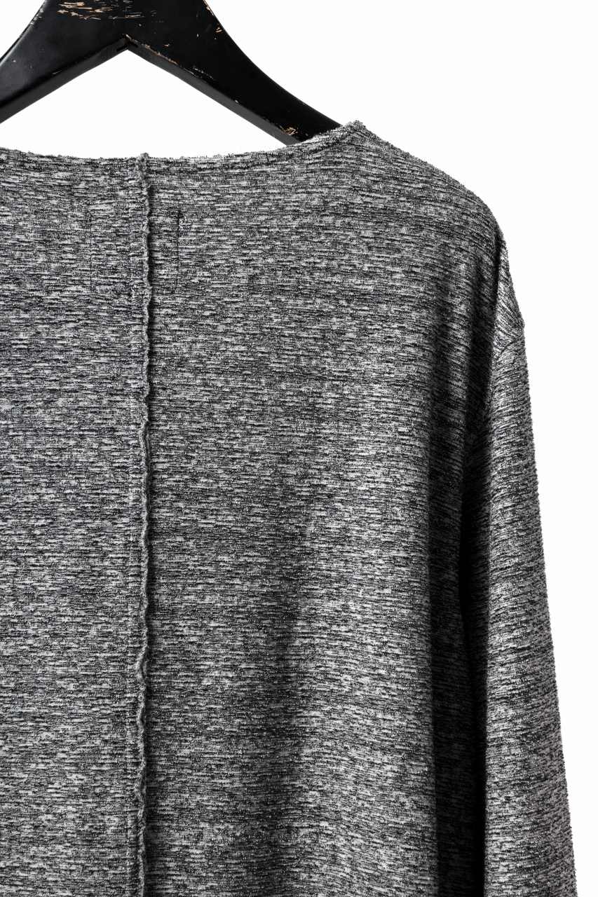 Load image into Gallery viewer, ISAMU KATAYAMA BACKLASH RANDOM PILE FABRIC LONG SLEEVE CUT & SEWN (GREY)