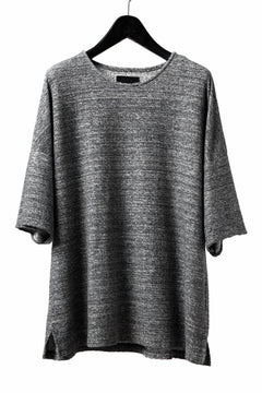 Load image into Gallery viewer, ISAMU KATAYAMA BACKLASH RANDOM PILE FABRIC SHORT SLEEVE CUT & SEWN (GREY)