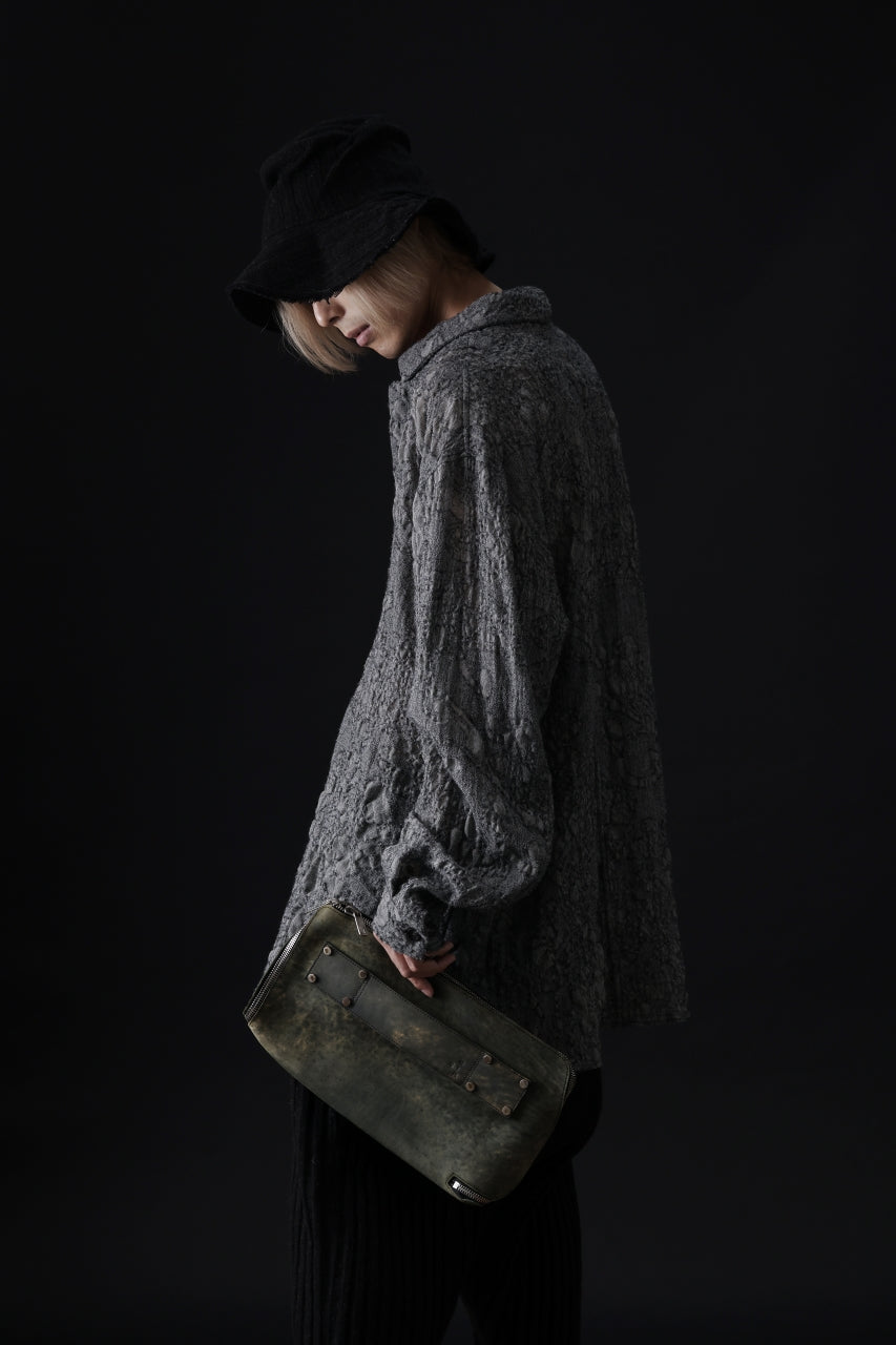 画像をギャラリービューアに読み込む, ierib onepiece clutch-bag / Marble Culatta (BLACK #A)