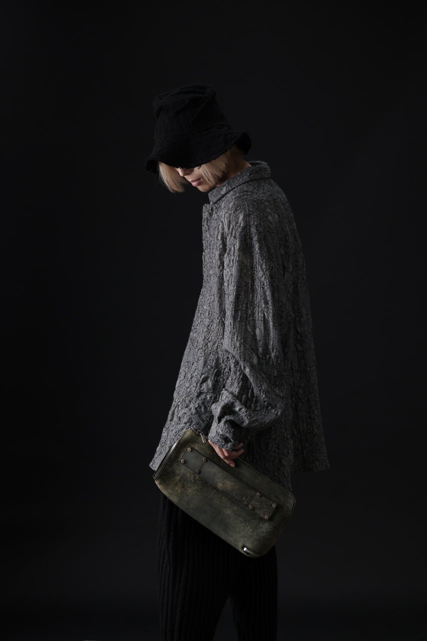 画像をギャラリービューアに読み込む, ierib onepiece clutch-bag / Marble Culatta (BLACK #A)