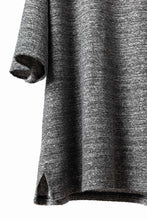 画像をギャラリービューアに読み込む, ISAMU KATAYAMA BACKLASH RANDOM PILE FABRIC S/S LOOSEY TOPS (GREY)