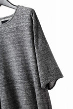 画像をギャラリービューアに読み込む, ISAMU KATAYAMA BACKLASH RANDOM PILE FABRIC S/S LOOSEY TOPS (GREY)