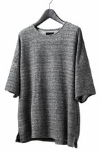 画像をギャラリービューアに読み込む, ISAMU KATAYAMA BACKLASH RANDOM PILE FABRIC S/S LOOSEY TOPS (GREY)